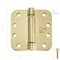 Cauldham (2 Pack) Heavy-Duty 4" Self-closing Spring Door Hinge with 5/8" Radius Corners, UL Listed